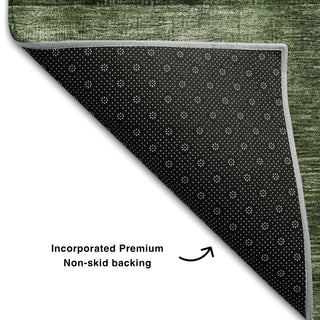 Piper Looms Mayfield Geometric AMF1114 Fern Machine Washable Area Rug Backing Image