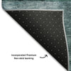 Piper Looms Mayfield Geometric AMF1114 Green Machine Washable Area Rug Backing Image