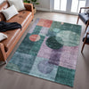 Piper Looms Mayfield Geometric AMF1114 Green Machine Washable Area Rug Lifestyle Image Feature