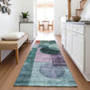 Piper Looms Mayfield Geometric AMF1114 Green Machine Washable Area Rug Runner Lifestyle Image Feature