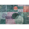 Piper Looms Mayfield Geometric AMF1114 Green Machine Washable Area Rug Scatter Main Image