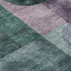 Piper Looms Mayfield Geometric AMF1114 Green Machine Washable Area Rug Swatch Image