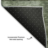 Piper Looms Mayfield Geometric AMF1114 Olive Machine Washable Area Rug Backing Image