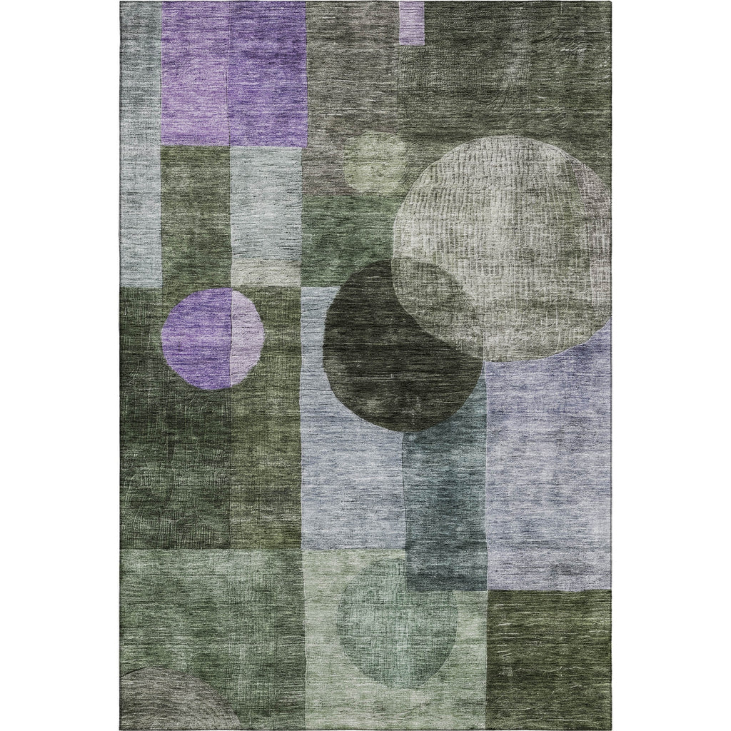 Piper Looms Mayfield Geometric AMF1114 Olive Machine Washable Area Rug main image