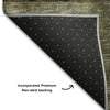 Piper Looms Mayfield Geometric AMF1114 Taupe Machine Washable Area Rug Backing Image