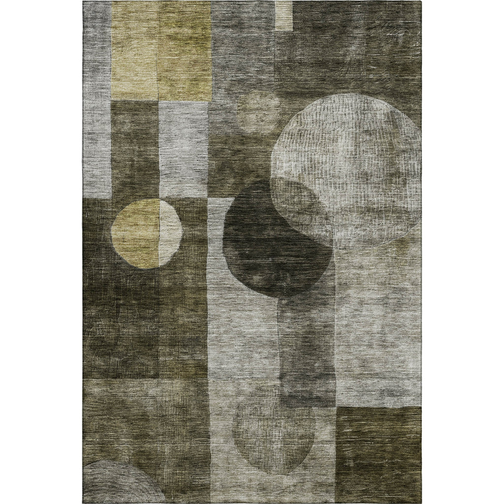 Piper Looms Mayfield Geometric AMF1114 Taupe Machine Washable Area Rug main image
