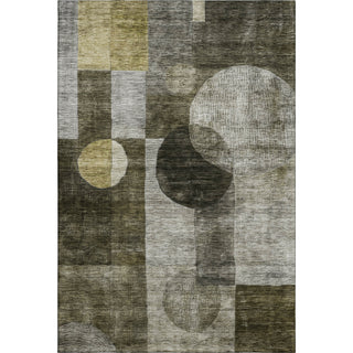 Piper Looms Mayfield Geometric AMF1114 Taupe Machine Washable Area Rug main image