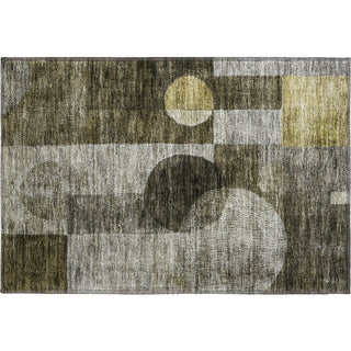 Piper Looms Mayfield Geometric AMF1114 Taupe Machine Washable Area Rug Scatter Main Image