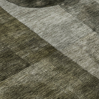 Piper Looms Mayfield Geometric AMF1114 Taupe Machine Washable Area Rug Swatch Image