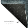 Piper Looms Mayfield Geometric AMF1114 Teal Machine Washable Area Rug Backing Image