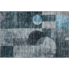 Piper Looms Mayfield Geometric AMF1114 Teal Machine Washable Area Rug Scatter Main Image