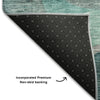 Piper Looms Mayfield Modern AMF1115 Green Machine Washable Area Rug Backing Image