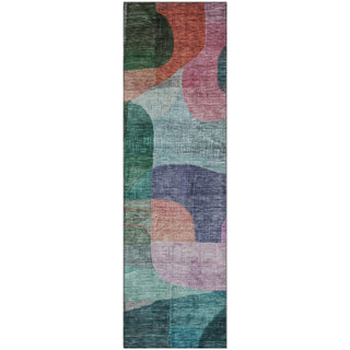 Piper Looms Mayfield Modern AMF1115 Green Machine Washable Area Rug Runner Main Image