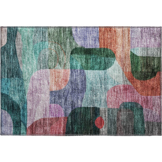 Piper Looms Mayfield Modern AMF1115 Green Machine Washable Area Rug Scatter Main Image