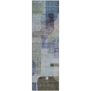 Piper Looms Mayfield Modern AMF1116 Blue Machine Washable Area Rug Runner Main Image