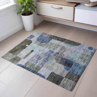 Piper Looms Mayfield Modern AMF1116 Blue Machine Washable Area Rug Scatter Lifestyle Image Feature