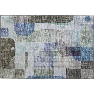 Piper Looms Mayfield Modern AMF1116 Blue Machine Washable Area Rug Scatter Main Image