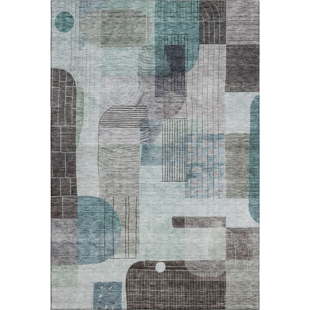 Piper Looms Mayfield Modern AMF1116 Teal Machine Washable Area Rug main image