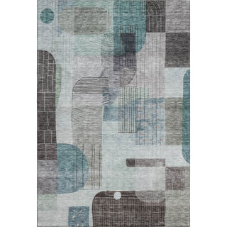 Piper Looms Mayfield Modern AMF1116 Teal Machine Washable Area Rug main image