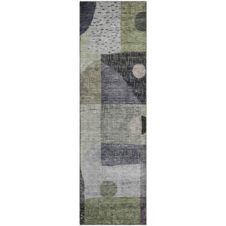 Piper Looms Mayfield Geometric AMF1117 Aloe Machine Washable Area Rug Runner Main Image
