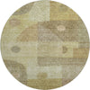 Piper Looms Mayfield Geometric AMF1117 Beige Machine Washable Area Rug Round Main Image