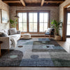 Piper Looms Mayfield Geometric AMF1117 Blue Machine Washable Area Rug Lifestyle Image Feature