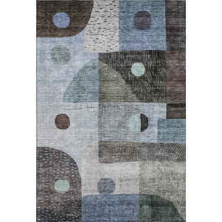 Piper Looms Mayfield Geometric AMF1117 Blue Machine Washable Area Rug main image