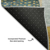 Piper Looms Mayfield Geometric AMF1117 Green Machine Washable Area Rug Backing Image