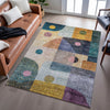 Piper Looms Mayfield Geometric AMF1117 Green Machine Washable Area Rug Lifestyle Image Feature