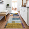 Piper Looms Mayfield Geometric AMF1117 Green Machine Washable Area Rug Runner Lifestyle Image Feature