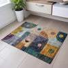 Piper Looms Mayfield Geometric AMF1117 Green Machine Washable Area Rug Scatter Lifestyle Image Feature