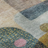 Piper Looms Mayfield Geometric AMF1117 Green Machine Washable Area Rug Swatch Image