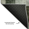 Piper Looms Mayfield Geometric AMF1117 Olive Machine Washable Area Rug Backing Image