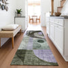 Piper Looms Mayfield Geometric AMF1117 Olive Machine Washable Area Rug Runner Lifestyle Image Feature