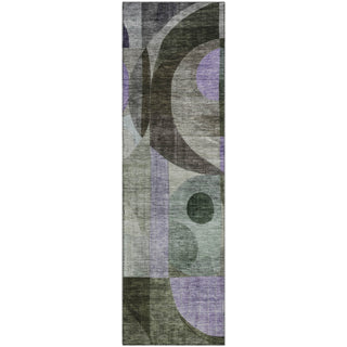 Piper Looms Mayfield Geometric AMF1117 Olive Machine Washable Area Rug Runner Main Image