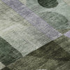 Piper Looms Mayfield Geometric AMF1117 Olive Machine Washable Area Rug Swatch Image