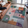 Piper Looms Mayfield Geometric AMF1117 Orange Machine Washable Area Rug Lifestyle Image Feature