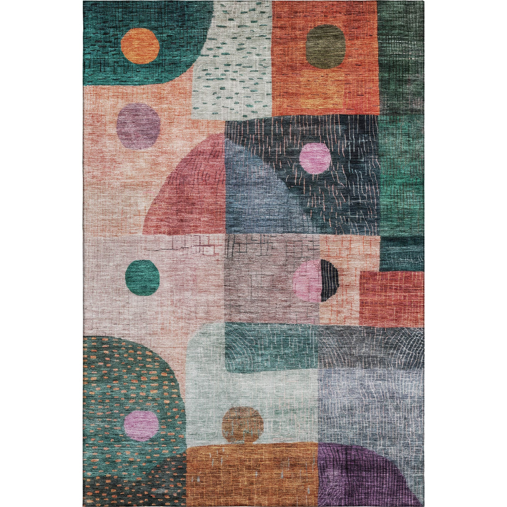 Piper Looms Mayfield Geometric AMF1117 Orange Machine Washable Area Rug main image