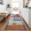 Piper Looms Mayfield Geometric AMF1117 Orange Machine Washable Area Rug Runner Lifestyle Image Feature