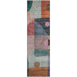 Piper Looms Mayfield Geometric AMF1117 Orange Machine Washable Area Rug Runner Main Image