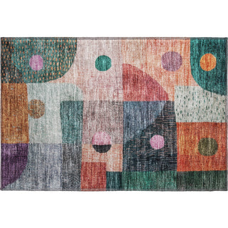 Piper Looms Mayfield Geometric AMF1117 Orange Machine Washable Area Rug Scatter Main Image