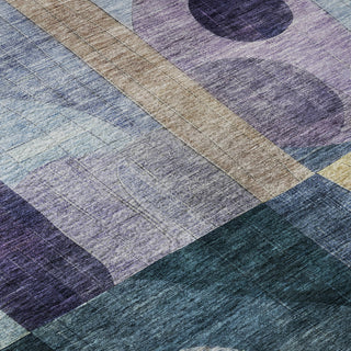 Piper Looms Mayfield Modern AMF1118 Blue Machine Washable Area Rug Swatch Image