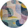 Piper Looms Mayfield Contemporary AMF1119 Green Machine Washable Area Rug Round Main Image