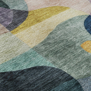 Piper Looms Mayfield Contemporary AMF1119 Green Machine Washable Area Rug Swatch Image