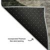 Piper Looms Mayfield Contemporary AMF1119 Olive Machine Washable Area Rug Backing Image