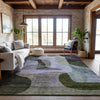 Piper Looms Mayfield Contemporary AMF1119 Olive Machine Washable Area Rug Lifestyle Image Feature