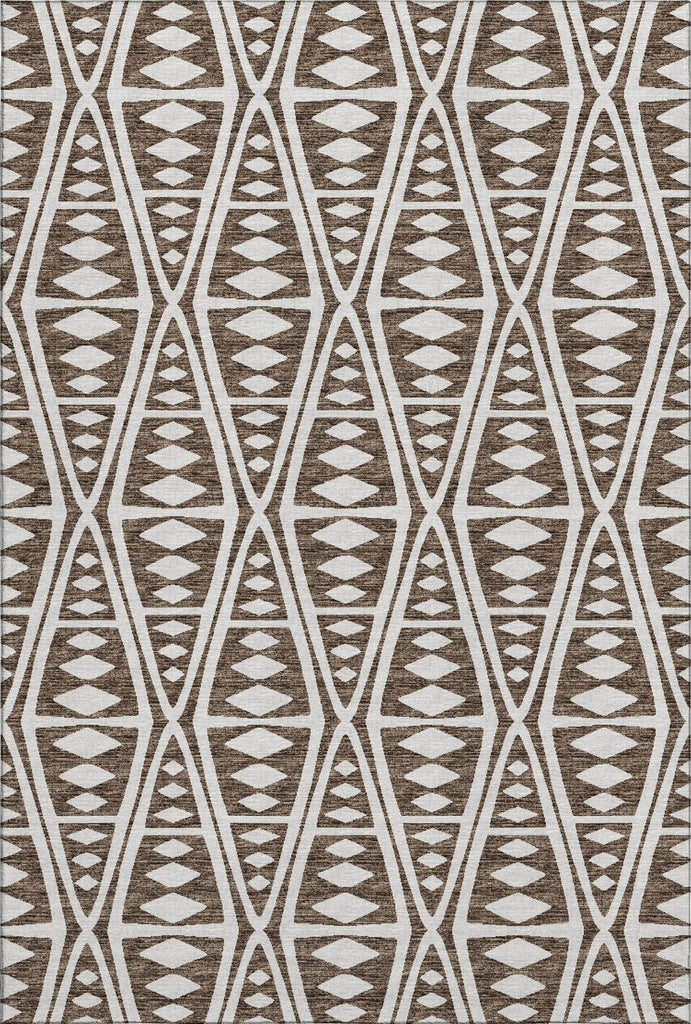 Piper Looms Mayfield Tribal Boho AMF112 Brown Machine Washable Area Rug main image