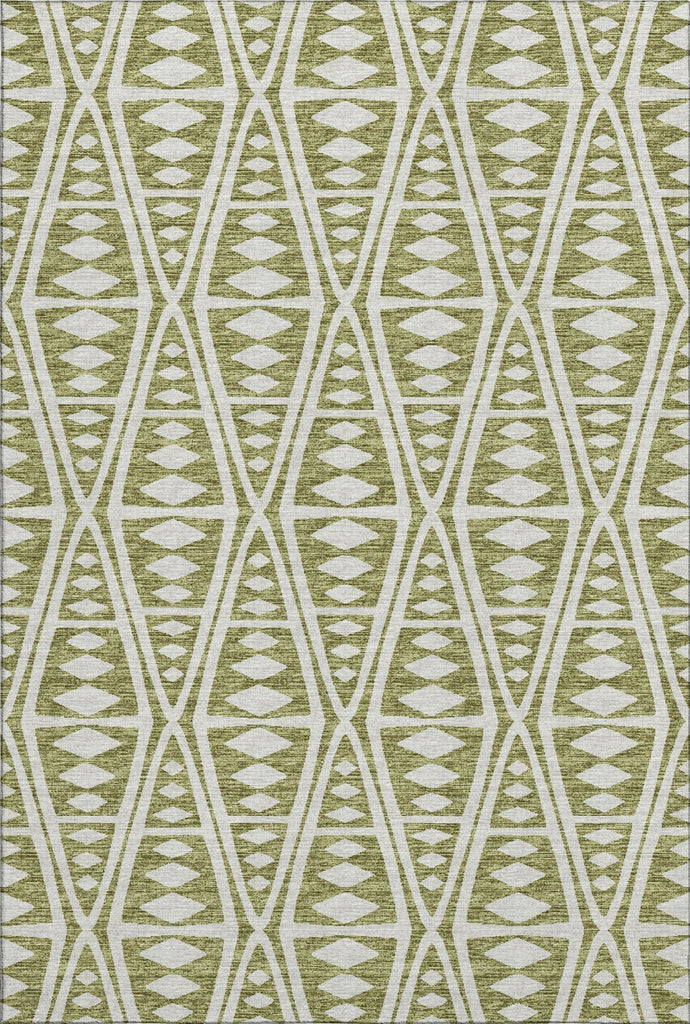 Piper Looms Mayfield Tribal Boho AMF112 Olive Machine Washable Area Rug main image
