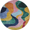 Piper Looms Mayfield Contemporary AMF1120 Green Machine Washable Area Rug Round Main Image
