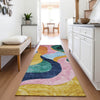 Piper Looms Mayfield Contemporary AMF1120 Green Machine Washable Area Rug Runner Lifestyle Image Feature